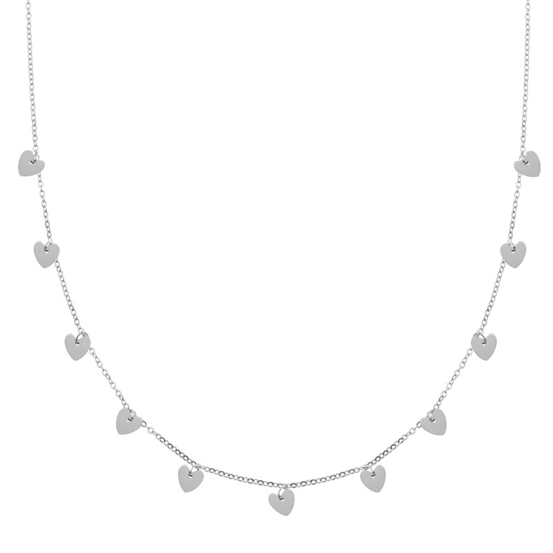 Necklace a lot of hearts silver Necklace a lot of hearts silver