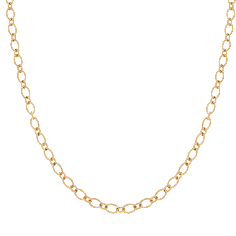 Necklace basic rounds and ovals gold Necklace basic rounds and ovals gold
