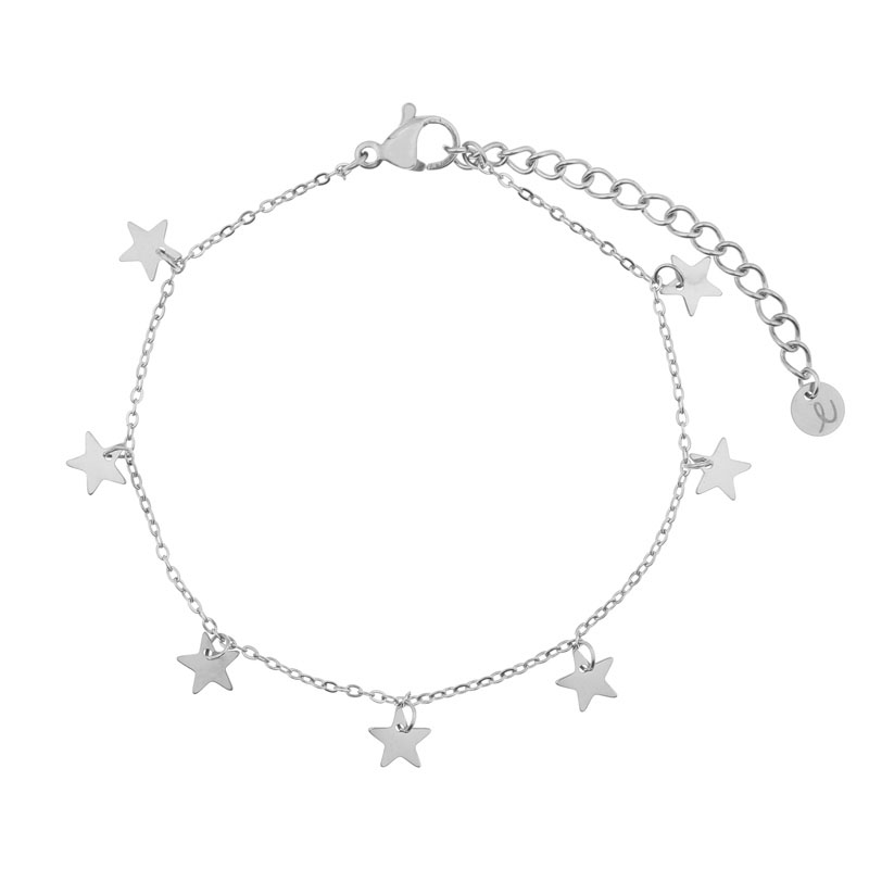 Armband met een boel sterretjes zilver Armband met een boel sterretjes zilver