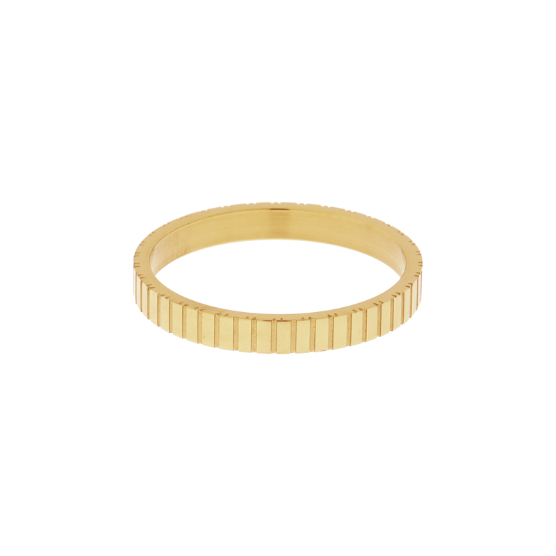 Ring fine stripes gold