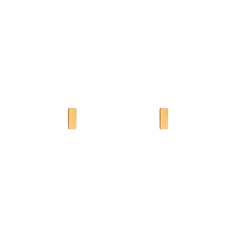 Stud earrings bar gold Stud earrings bar gold