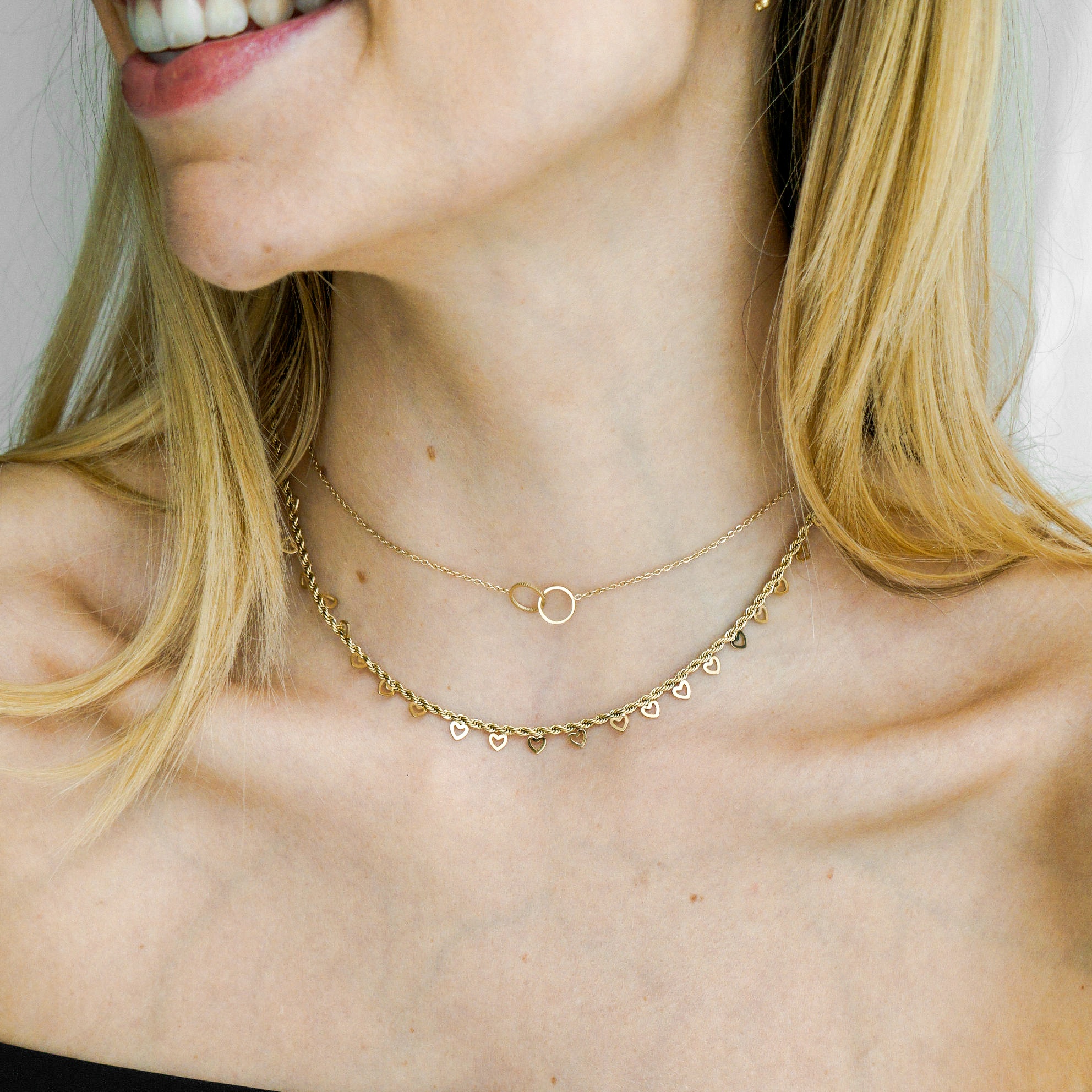 Necklace many open hearts Necklace many open hearts