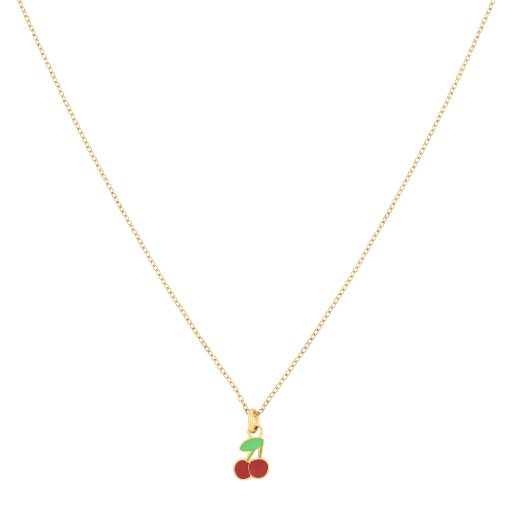 Necklace fruit cherry