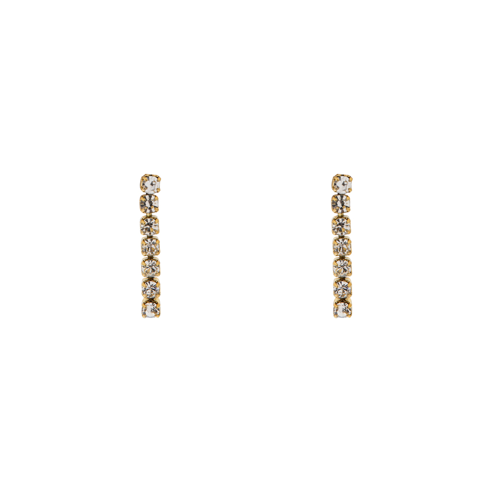 Stud earrings stones gold Stud earrings stones gold