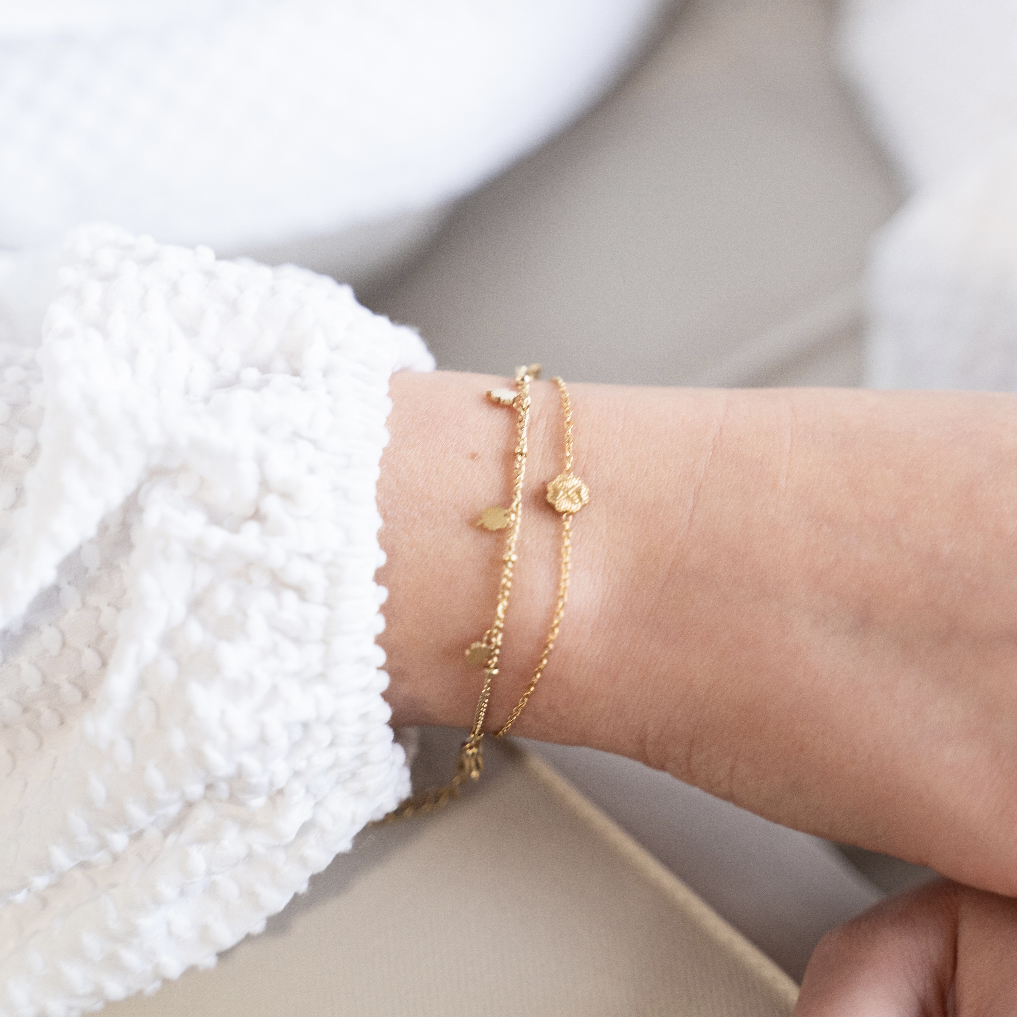 Bracelet full of clovers