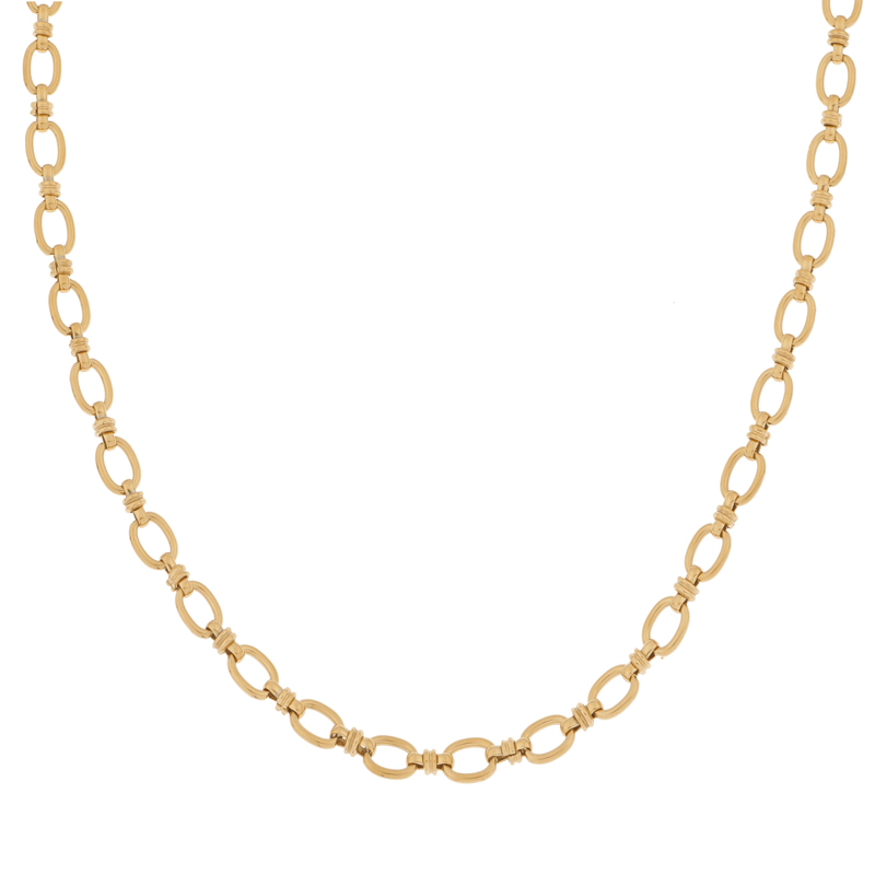 Necklace basic linked ovals gold Necklace basic linked ovals gold