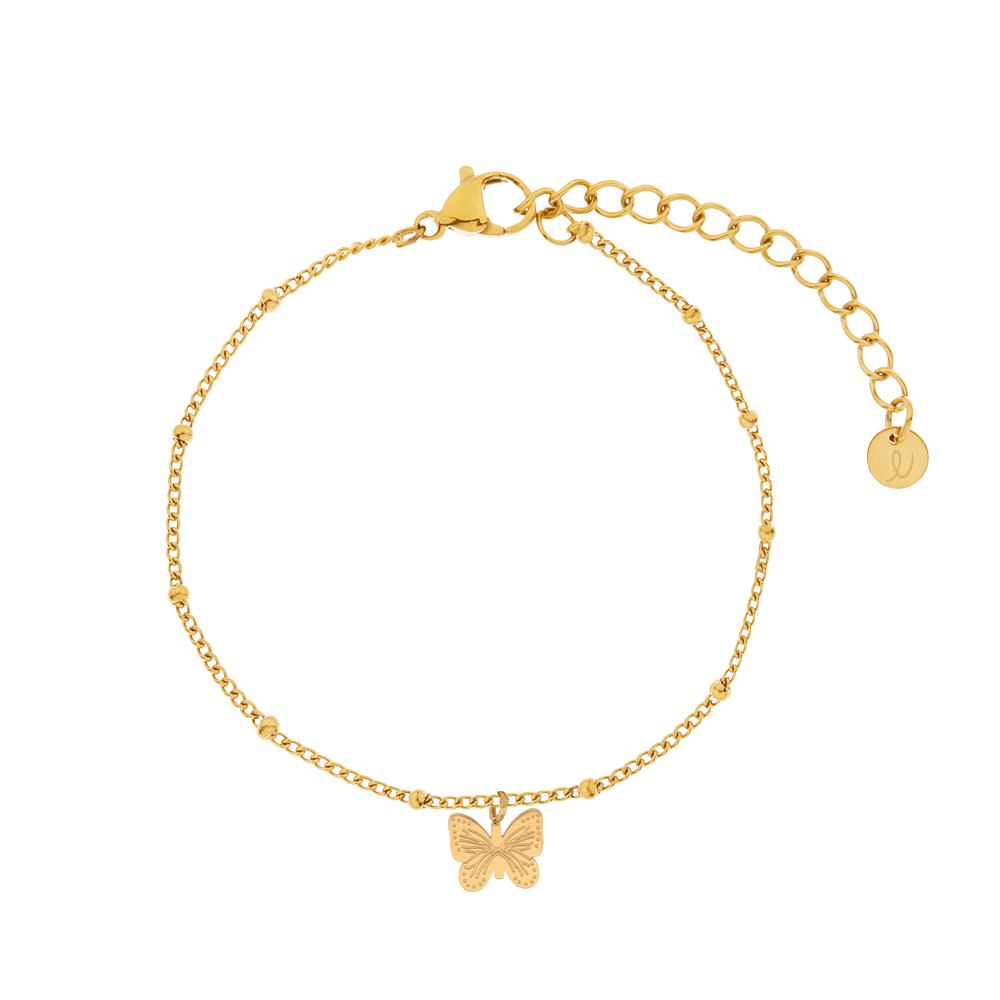 Bracelet charm butterfly gold Bracelet charm butterfly gold