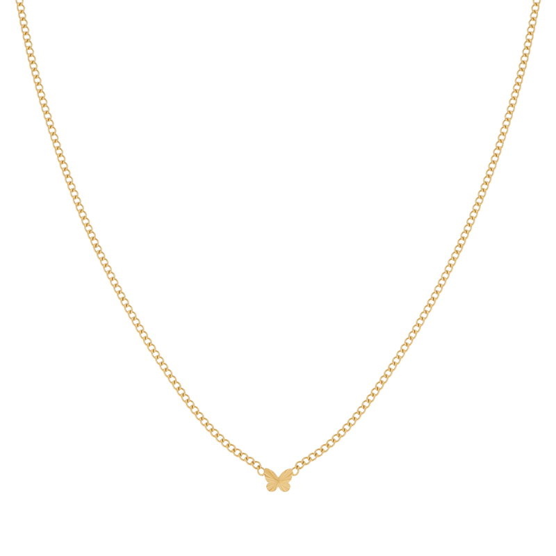 Ketting gevlamd vlindertje goud Ketting gevlamd vlindertje goud