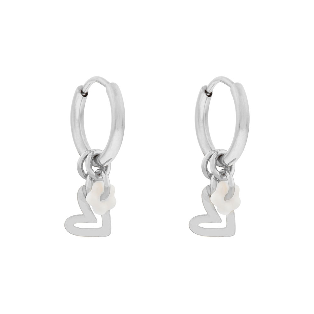 Earrings fine blooming love silver Earrings fine blooming love silver