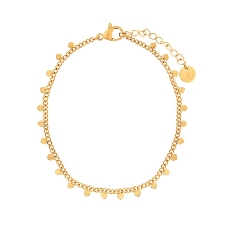 Armband kleine hartjes goud Armband kleine hartjes goud