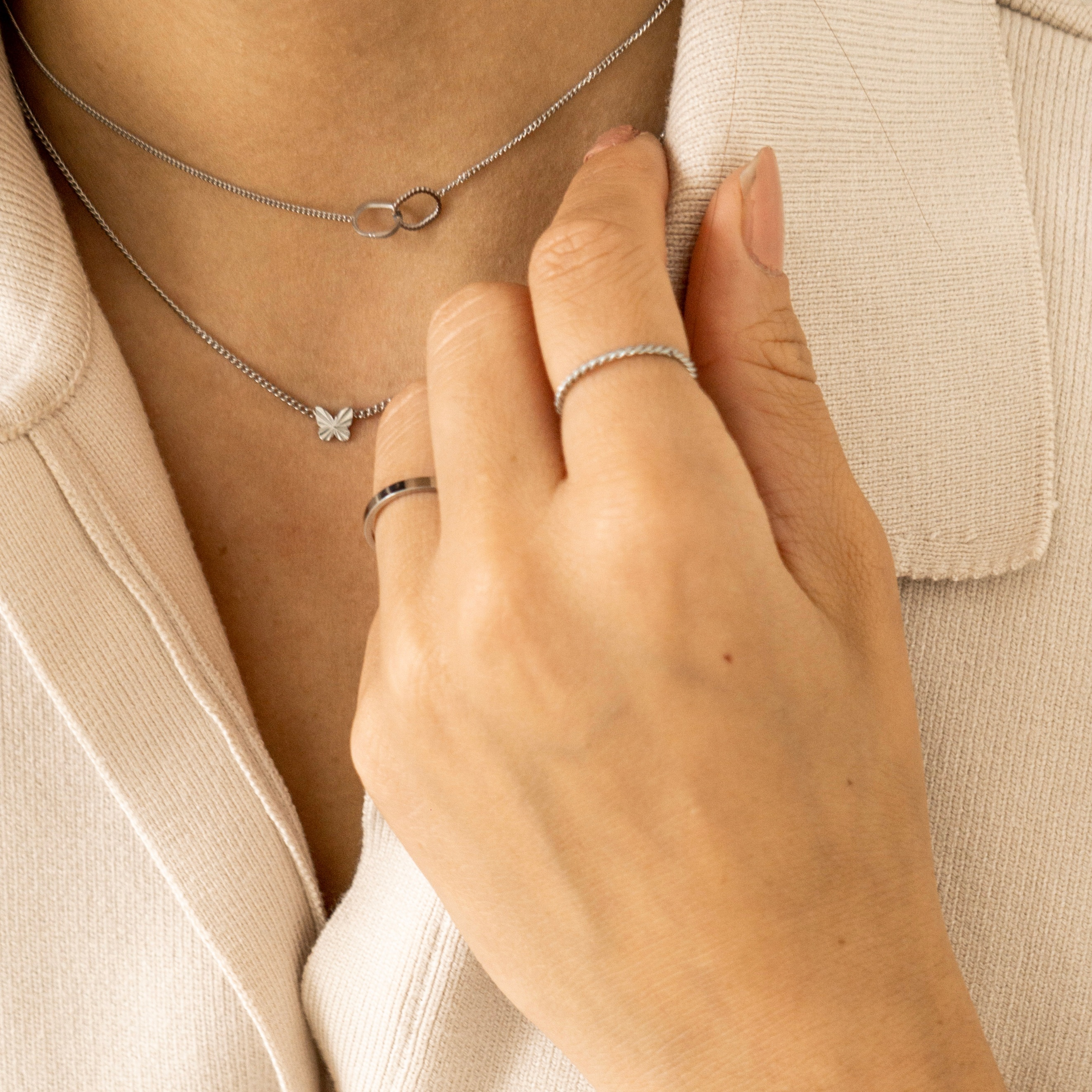 Ketting gevlamd vlindertje Ketting gevlamd vlindertje