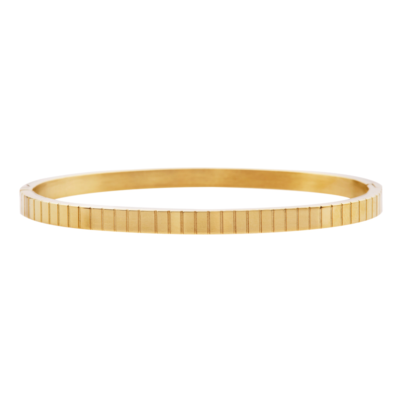 Bangle armband streepjes goud Bangle armband streepjes goud