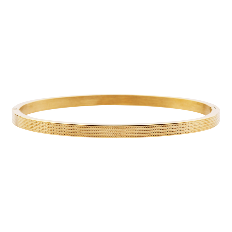 Bangle armband fijne lijntjes goud Bangle armband fijne lijntjes goud