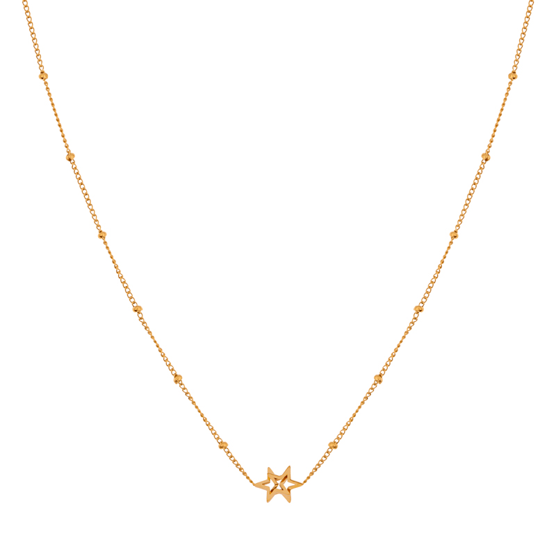 Necklace share stars gold