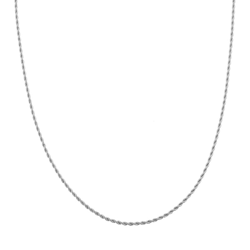 Ketting basic gedraaid zilver