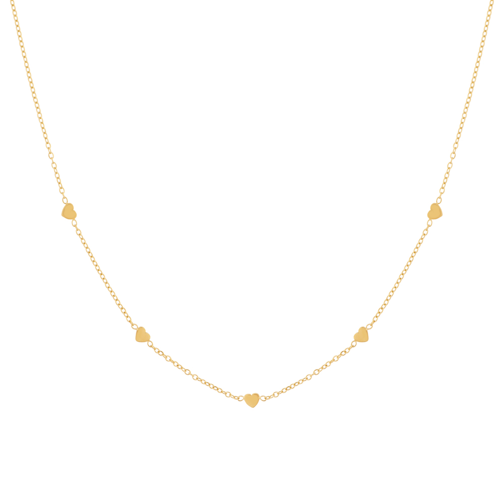 Necklace mini hearts gold Necklace mini hearts gold