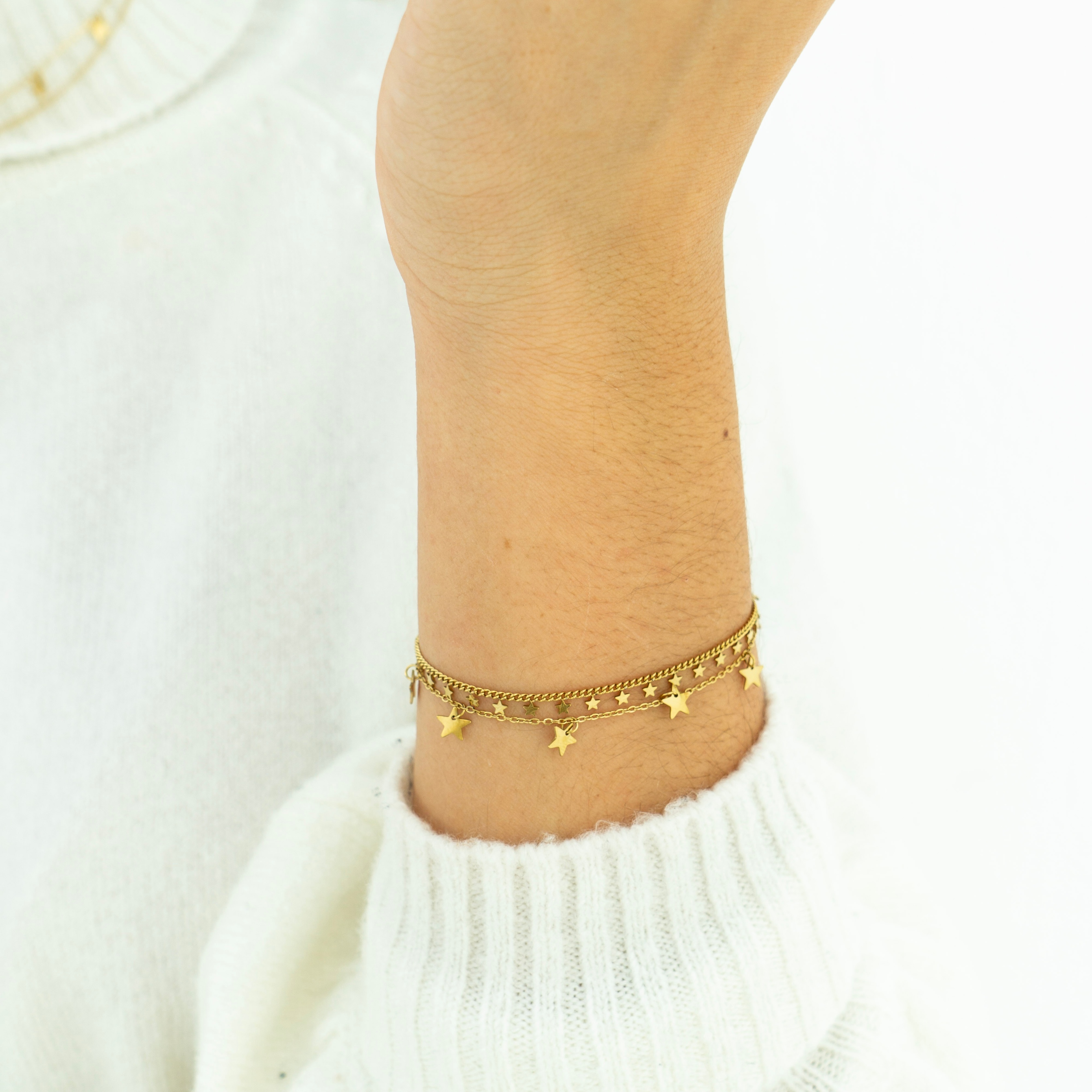 Armband met een boel sterretjes Armband met een boel sterretjes