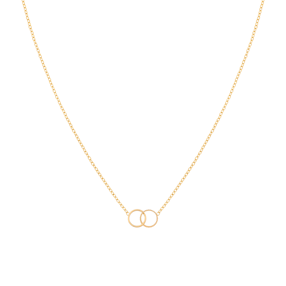 Ketting om te delen rondjes goud Ketting om te delen rondjes goud
