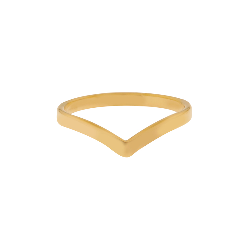 Ring basic V small gold Ring basic V small gold