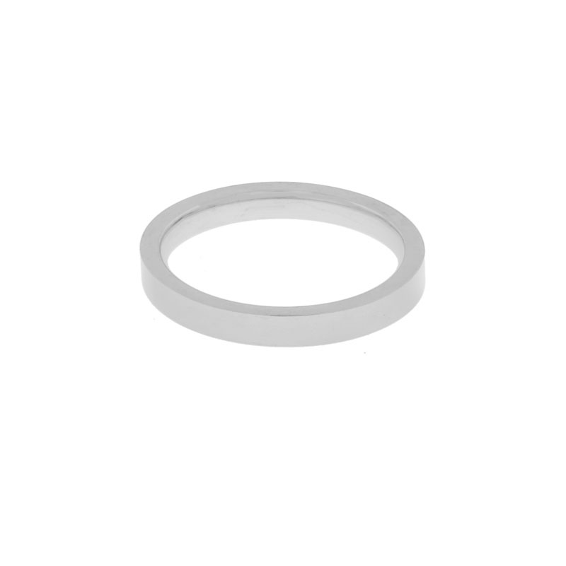 Ring basic square large silver Ring basic square large silver