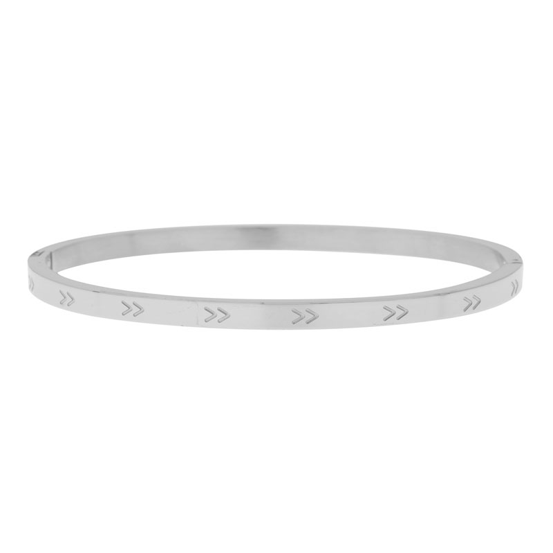 Bangle armband V zilver Bangle armband V zilver