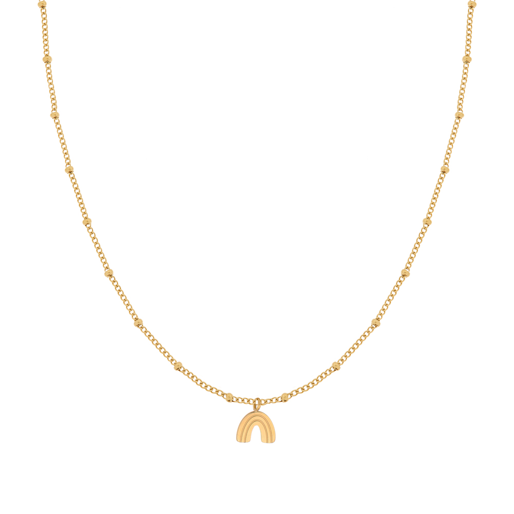Necklace charm rainbow gold Necklace charm rainbow gold