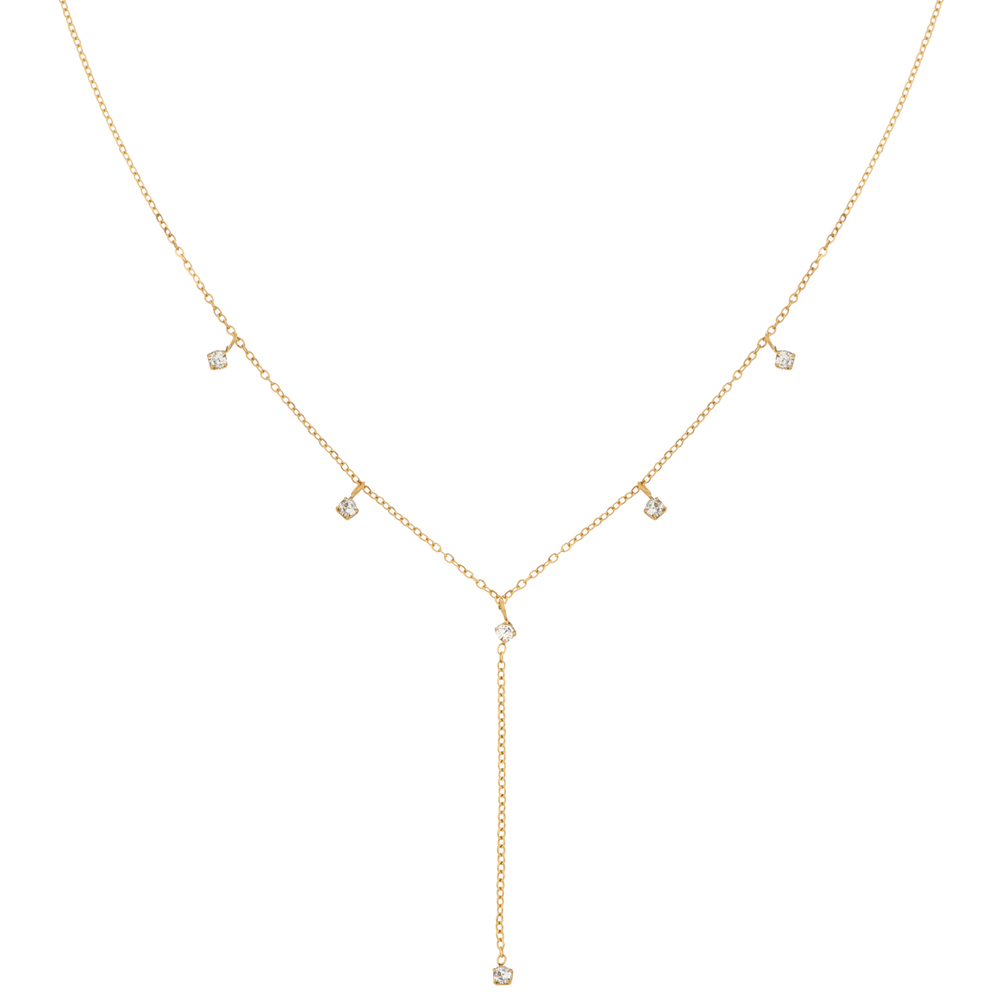 Ketting met steentjes goud Ketting met steentjes goud