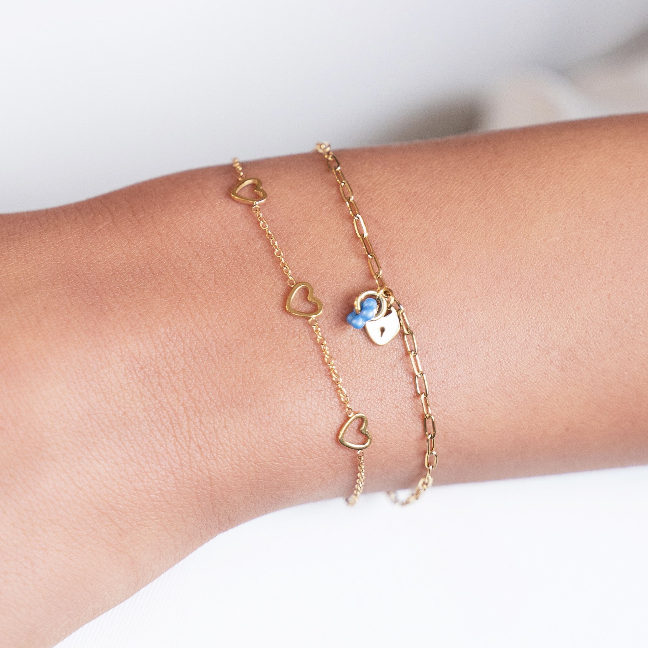 Armband 3 open hartjes
