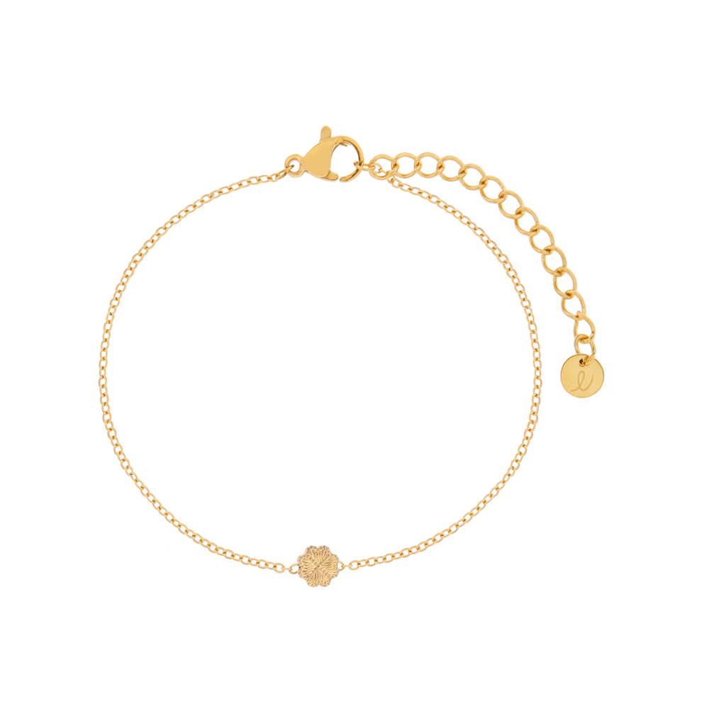 Bracelet charm clover gold Bracelet charm clover gold