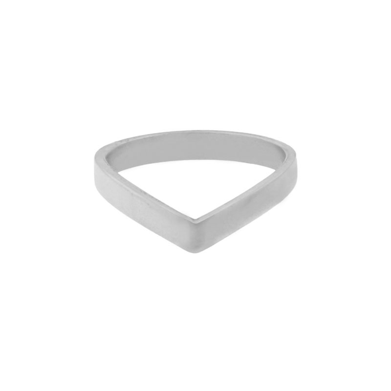 Ring basic V large silver Ring basic V large silver