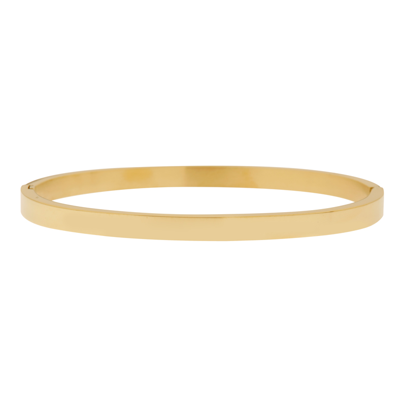 Bangle armband effen goud Bangle armband effen goud