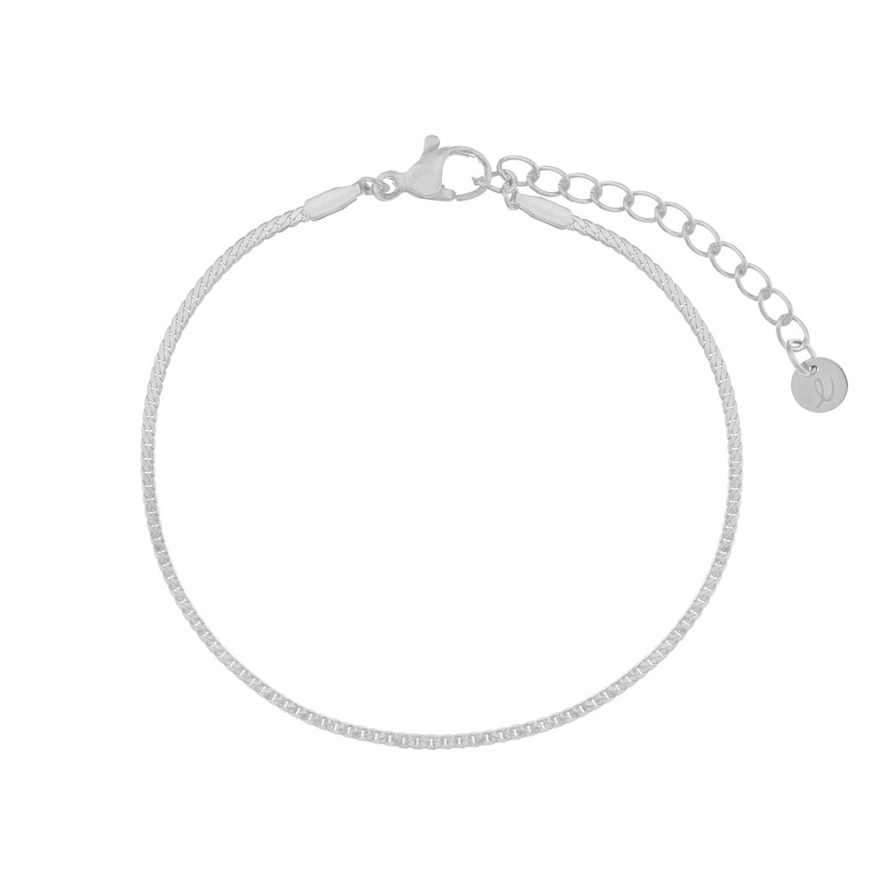 Armband basic minimaal zilver Armband basic minimaal zilver