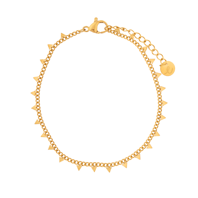 Armband kleine driehoekjes goud Armband kleine driehoekjes goud