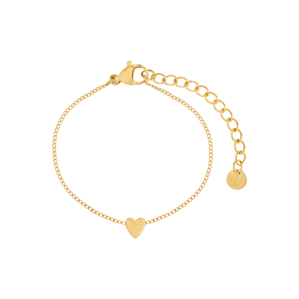 Armband schattig hart in hart