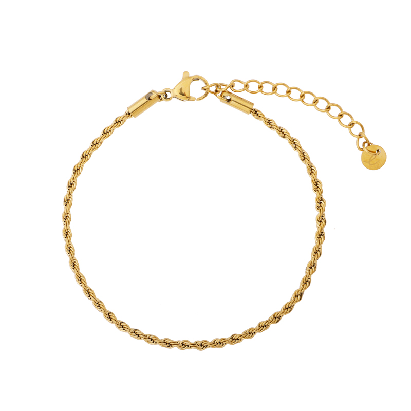 Anklet basic twisted gold