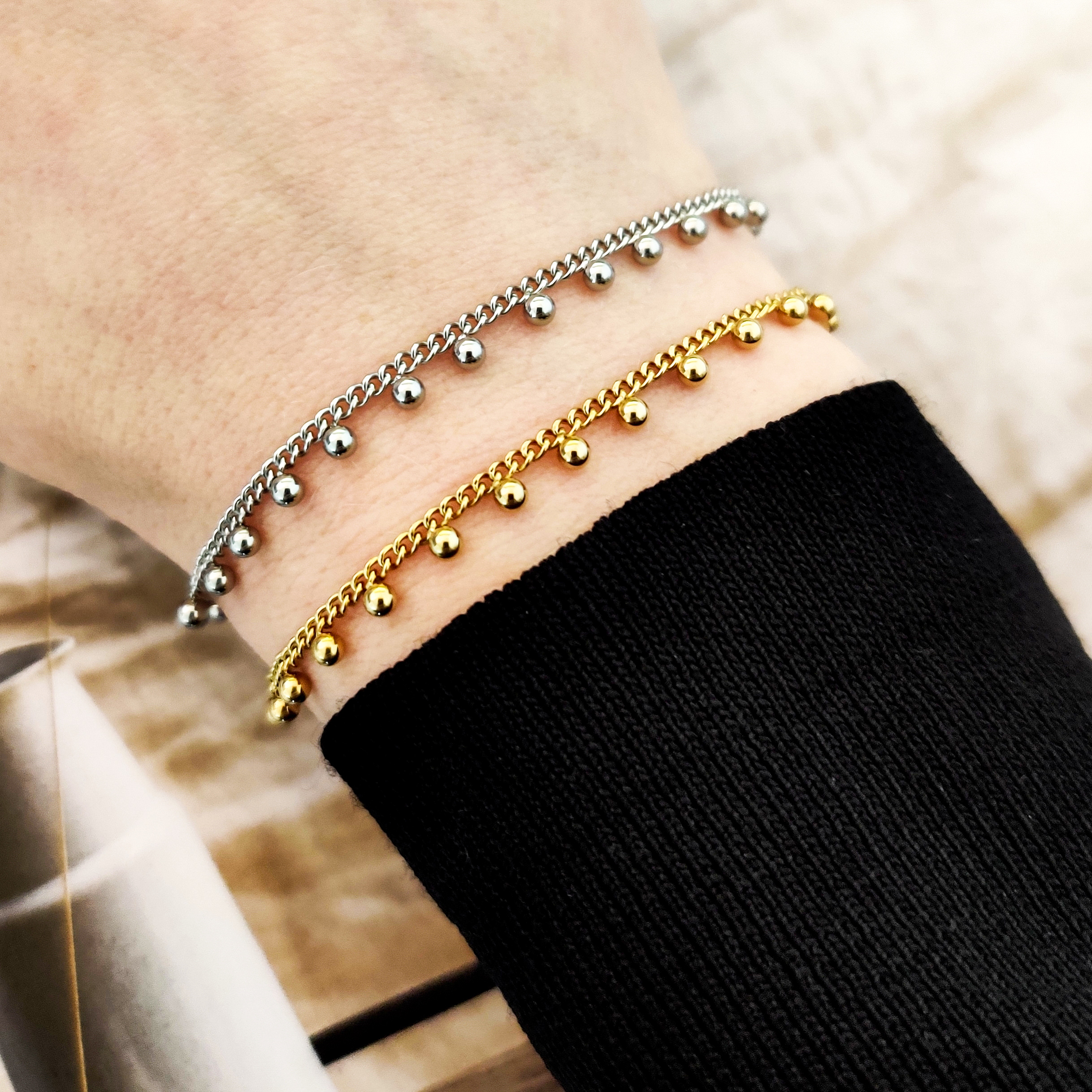 Armband kleine balletjes Armband kleine balletjes