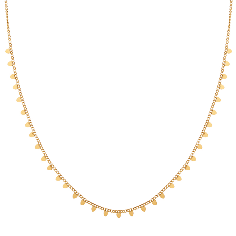 Ketting kleine hartjes goud Ketting kleine hartjes goud
