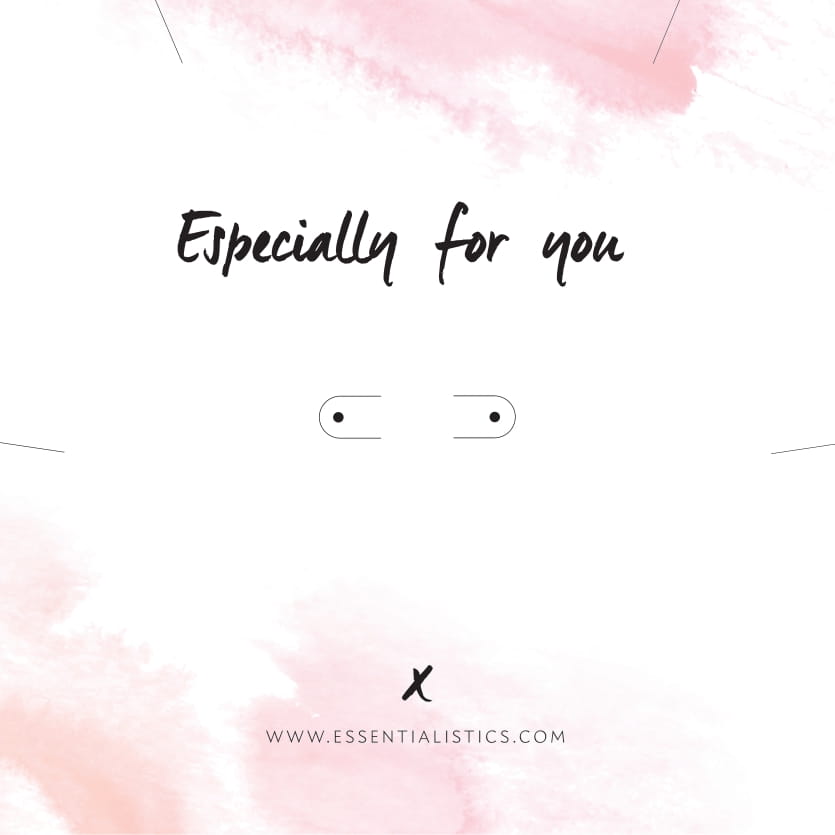 Sieraden kaartje - Especially for you
