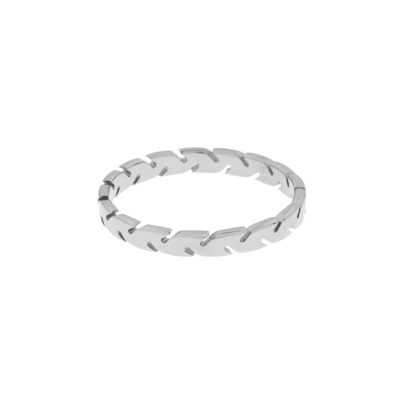 Ring fine cuts on the side silver Ring fine cuts on the side silver