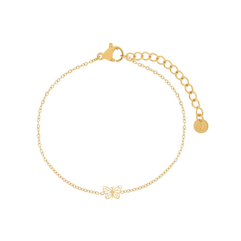 Armband bedel open vlinder Armband bedel open vlinder